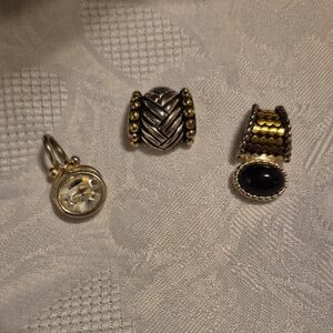 Chic Silver and Gold Earrings Set